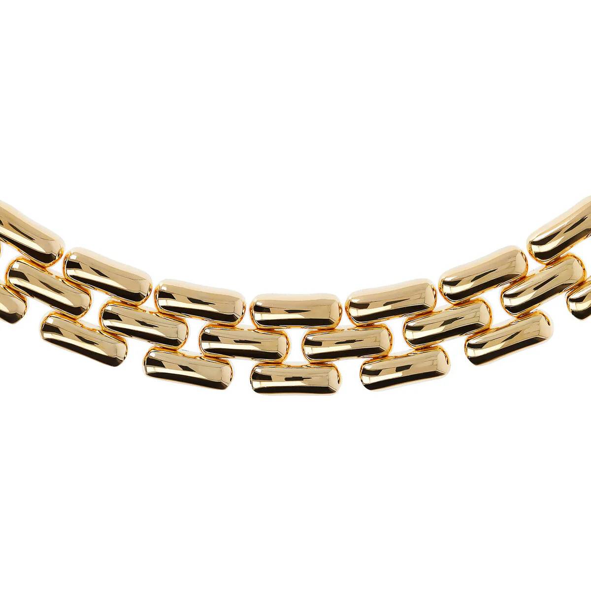 Girocollo Catena Pantera Superficie Liscia in lega placcata oro giallo 18kt  WSET00375.YG